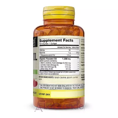 Mason Natural Flax Seed Oil 1000 mg ĳ  