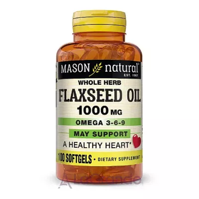 Mason Natural Flax Seed Oil 1000 mg ĳ  