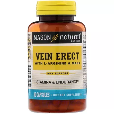 Mason Natural Vein Erect with L-Arginine & Maca ĳ   L-      ' 