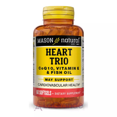 Mason Natural Heart Trio CoQ10, Vitamin E & Fish Oil       