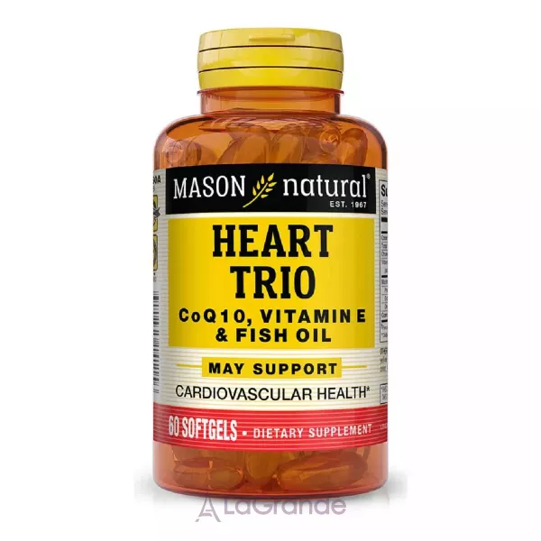 Mason Natural Heart Trio CoQ10, Vitamin E & Fish Oil ����������� ������� ��� �������� ������ � �������