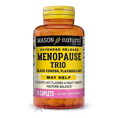Mason Natural Menopause Trio Black Cohosh, Flaxseed and Soy ĳ      