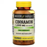 Mason Natural Cinnamon 1000 mg ĳ������ ������� ��� ����������� ���� ����� � ���� "������", 1000 ��