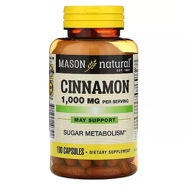 Mason Natural Cinnamon 1000 mg ����������� ������� ��� ������������ ������ ������ � ����� 