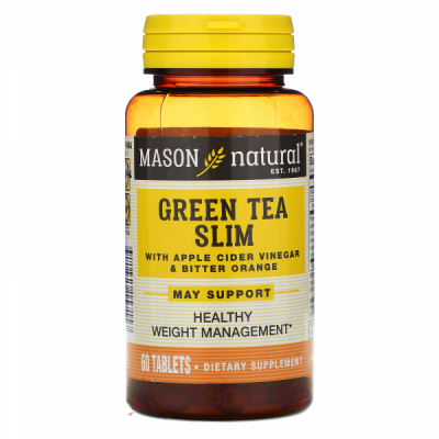 Mason Natural Green Tea Slim with Apple Cider Vinegar & Bitter Orange ĳ    