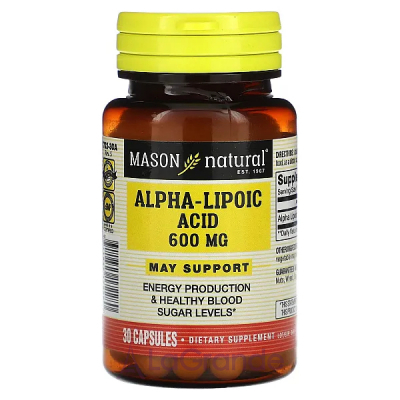 Mason Natural Alpha-Lipoic Acid 600 mg ĳ  