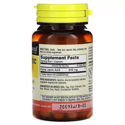 Mason Natural Alpha-Lipoic Acid 600 mg ĳ  