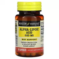 Mason Natural Alpha-Lipoic Acid 600 mg ����������� ������� "�����-�������� �������", 600 ��