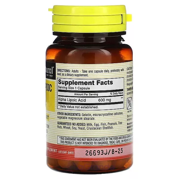 Mason Natural Alpha-Lipoic Acid 600 mg ����������� ������� 