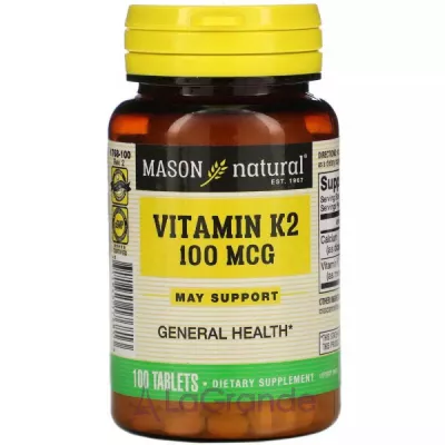 Mason Natural Vitamin K2 100 mcg ĳ  
