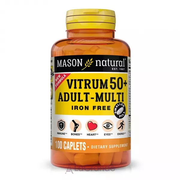 Mason Natural Vitrum 50+ Adult-Multi Iron Free �������������� ��� ����� 50+, ��� ������