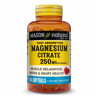 Mason Natural Magnesium Citrate 250 mg ĳ  