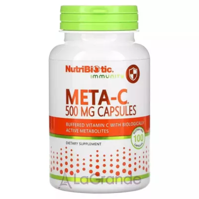 NutriBiotic Immunity Meta-C 500 mg Capsules   