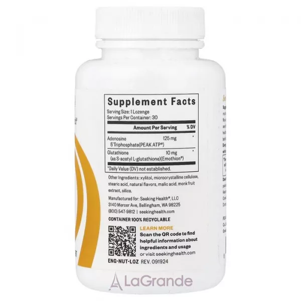 Seeking Health Energy Nutrients (Formerly NADH + CoQ10) ĳ������ ������� ��� ����㳿 �� ������'�