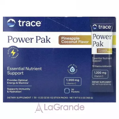 Trace Minerals Power Pak Pineapple Coconut Flavor ĳ     