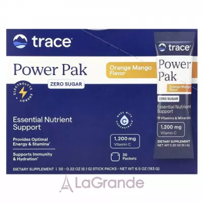 Trace Minerals Power Pak Orange Mango Flavor      