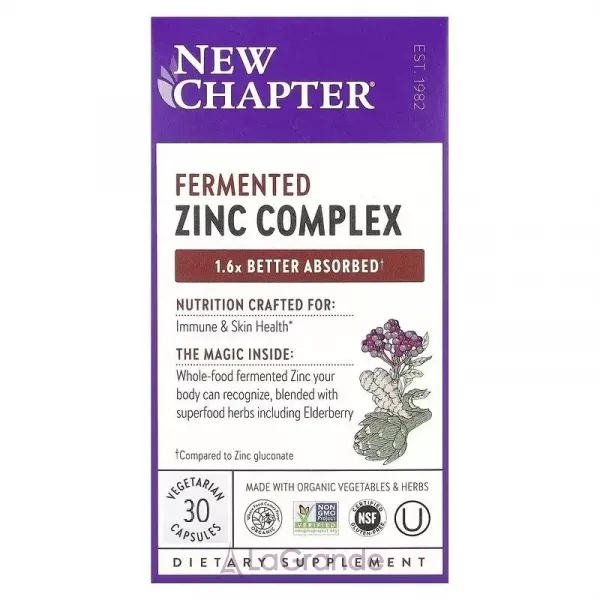 New Chapter Fermented Zinc Complex ���������������� �������� � ������
