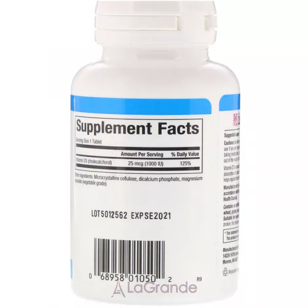 Natural Factors Vitamin D3 25 mcg (1000 IU) ĳ������ ������� 