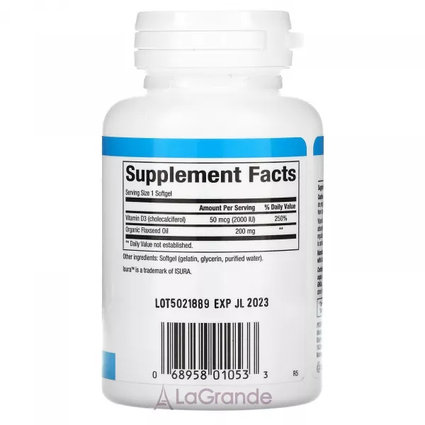 Natural Factors Vitamin D3 50 mcg (2000 IU) ĳ������ ������� 