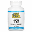 Natural Factors Vitamin D3 125 mcg (5000 IU) 120pcs