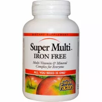 Natural Factors Super Multi Iron Free �������� ��� ������