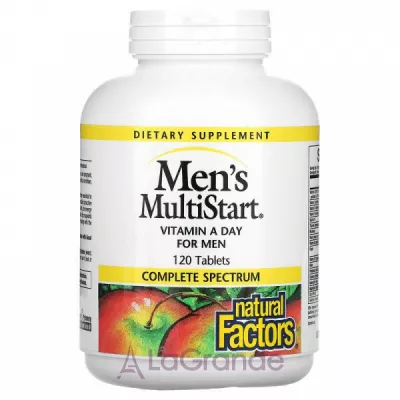 Natural Factors Men's MultiStart Vitamin A Day for Men    