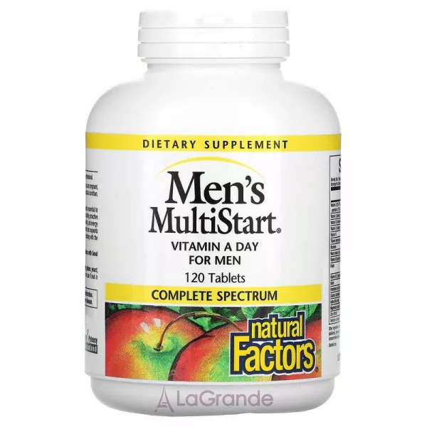 Natural Factors Men's MultiStart Vitamin A Day for Men ������� ������ ��� �������
