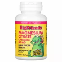 Natural Factors Big Friends Magnesium Citrate Chewable 50 mg ����������� ������� ��� ����� "������ ������", 50 ��, �� ������ ����������� �������