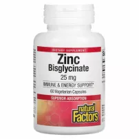 Natural Factors Zinc Bisglycinate 25 mg ����������� ������� "���� �����������", 25 ��