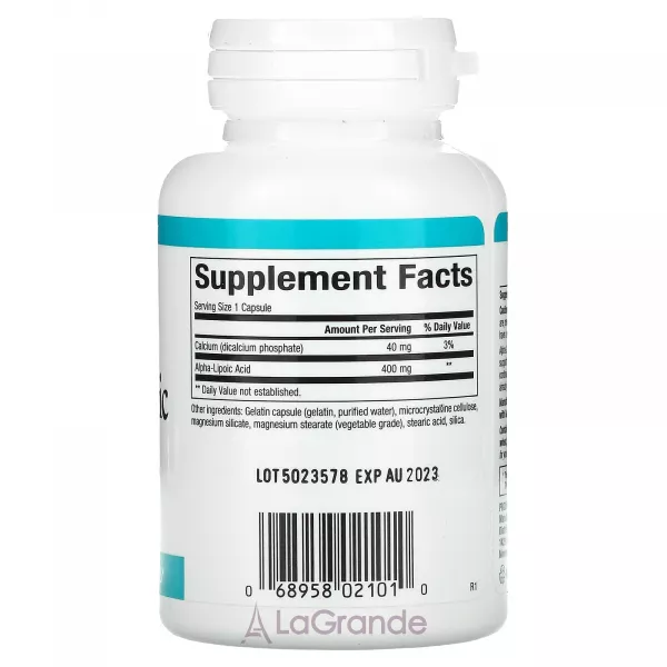 Natural Factors Alpha-Lipoic Acid 400 mg ĳ������ ������� 
