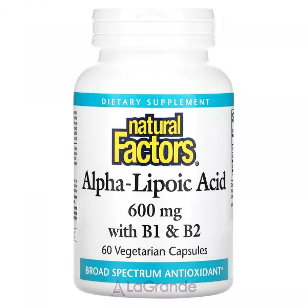 Natural Factors Alpha-Lipoic Acid with B1 & B2 ĳ������ ������� 