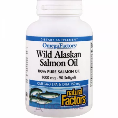 Natural Factors Wild Alaskan Salmon Oil 1000 mg   
