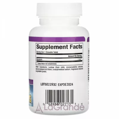 Natural Factors Stress Relax Melatonin 1 mg   