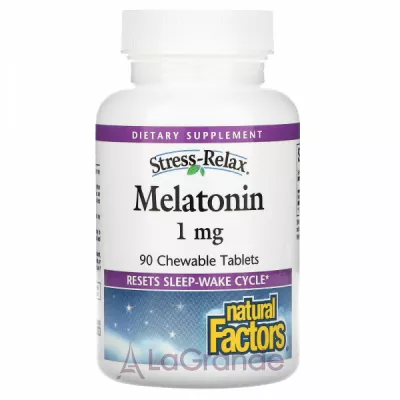 Natural Factors Stress Relax Melatonin 1 mg   