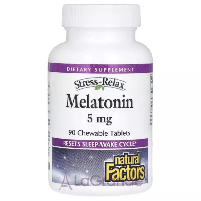 Natural Factors Stress Relax Melatonin 5 mg ĳ  