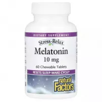 Natural Factors Stress Relax Melatonin 10 mg ����������� ������� "���������", 10 ��