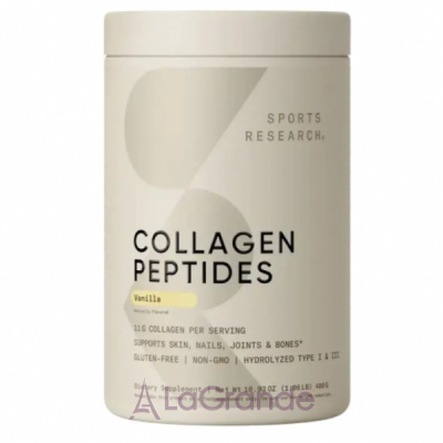 Sports Research Collagen Peptides Vanilla Bean ĳ  