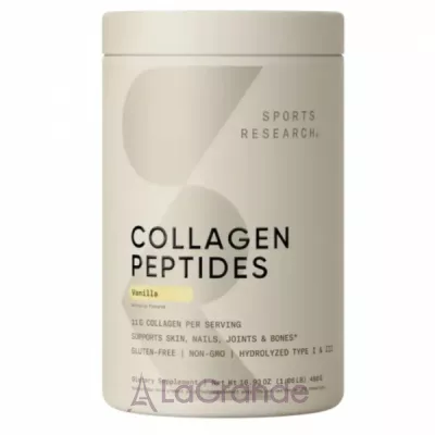 Sports Research Collagen Peptides Vanilla Bean ĳ  