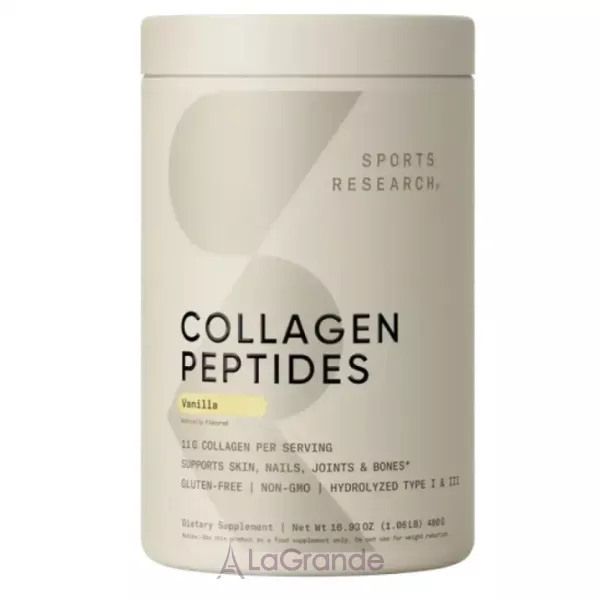 Sports Research Collagen Peptides Vanilla Bean ĳ������ ������� 