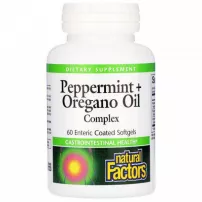 Natural Factors Peppermint + Oregano Oil Complex ����������� ������� "����� �������� ����, ������� � �����"