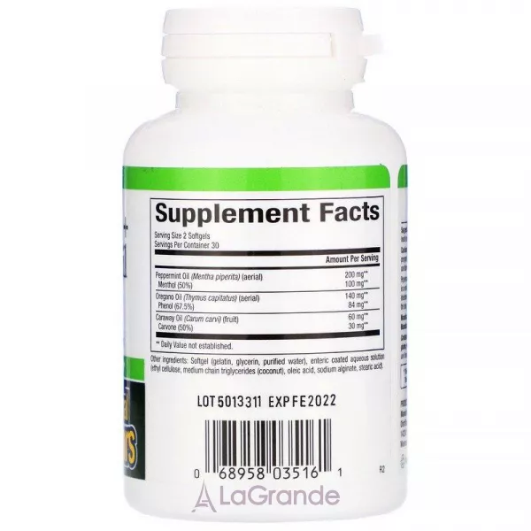 Natural Factors Peppermint + Oregano Oil Complex ĳ������ ������� 