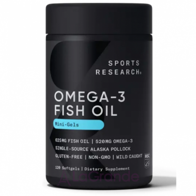 Sports Research Omega-3 Fish Oil Alaska 625 mg ĳ  
