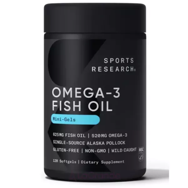 Sports Research Omega-3 Fish Oil Alaska 625 mg ĳ������ ������� 