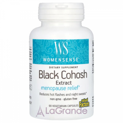 Natural Factors WomenSense Black Cohosh Extract Menopause Relief      