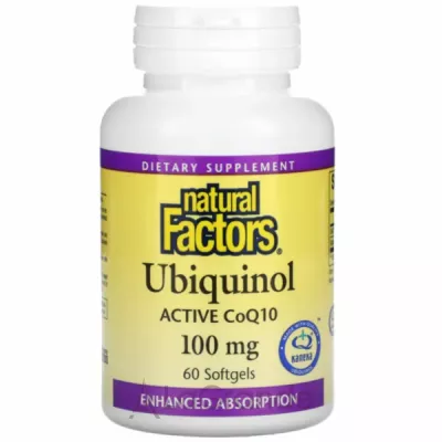 Natural Factors Ubiquinol Active CoQ10 100 mg ĳ������ ������� 
