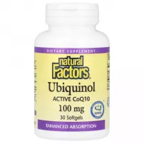 Natural Factors Ubiquinol Active CoQ10 100 mg ����������� ������� "��������, �������� CoQ10", 100 ��