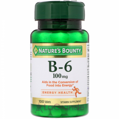 Nature's Bounty Vitamin B-6 100    