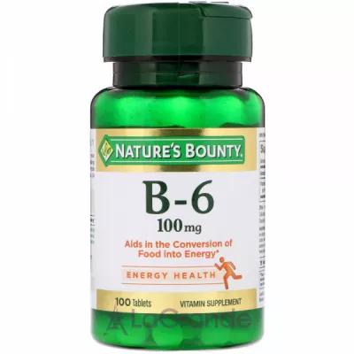 Nature's Bounty Vitamin B-6 100    