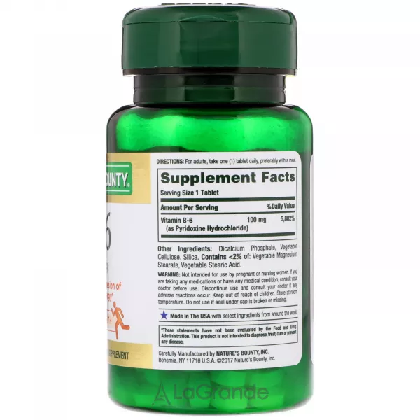 Nature's Bounty Vitamin B-6 100 �� ����������� ������� 