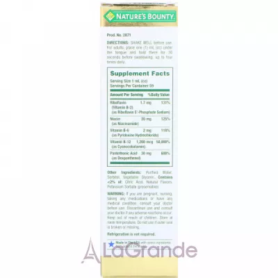 Nature's Bounty B-Complex Sublingual Liquid ĳ  